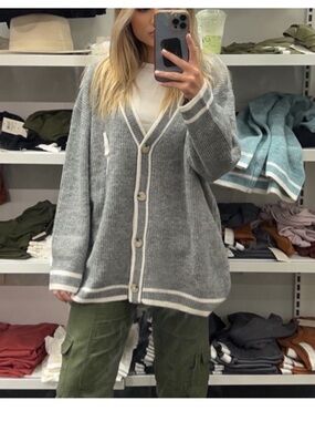 A new day grey cardigan Size L